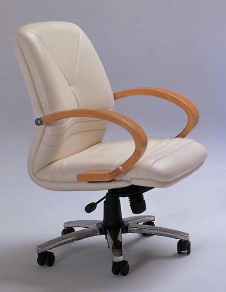 办公椅|传统真皮中班椅|办公家具|真皮中班椅|经典中班椅|经理椅|中背椅|主管椅|会议椅|办公转椅 CG-JDZBY-11