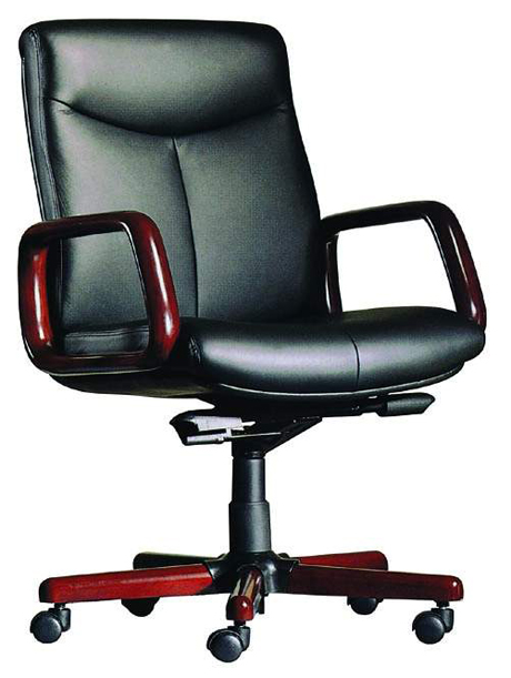 办公椅|传统真皮中班椅|办公家具|真皮中班椅|经典中班椅|经理椅|中背椅|主管椅|会议椅|办公转椅 CG-JDZBY-13