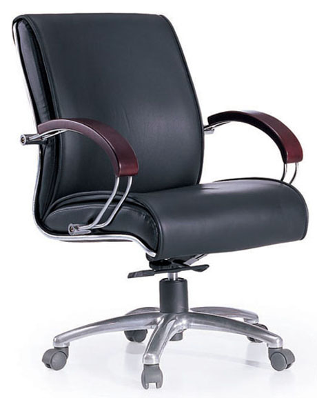办公椅|传统真皮中班椅|办公家具|真皮中班椅|经典中班椅|经理椅|中背椅|主管椅|会议椅|办公转椅 CG-JDZBY-15